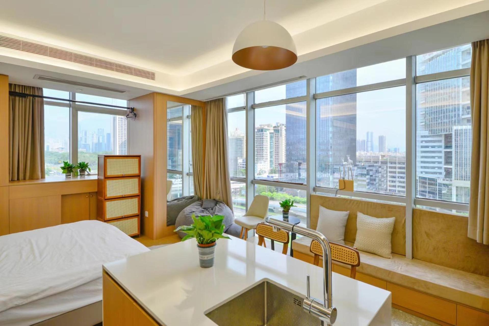 Shenzhen Duowei Luxury Apartment Chegongmiao Branch Exteriör bild